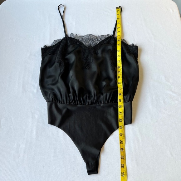 NWT - Cami NYC Sweetheart 100% Silk and Eyelash Lace Bodysuit - Picture 10 of 15